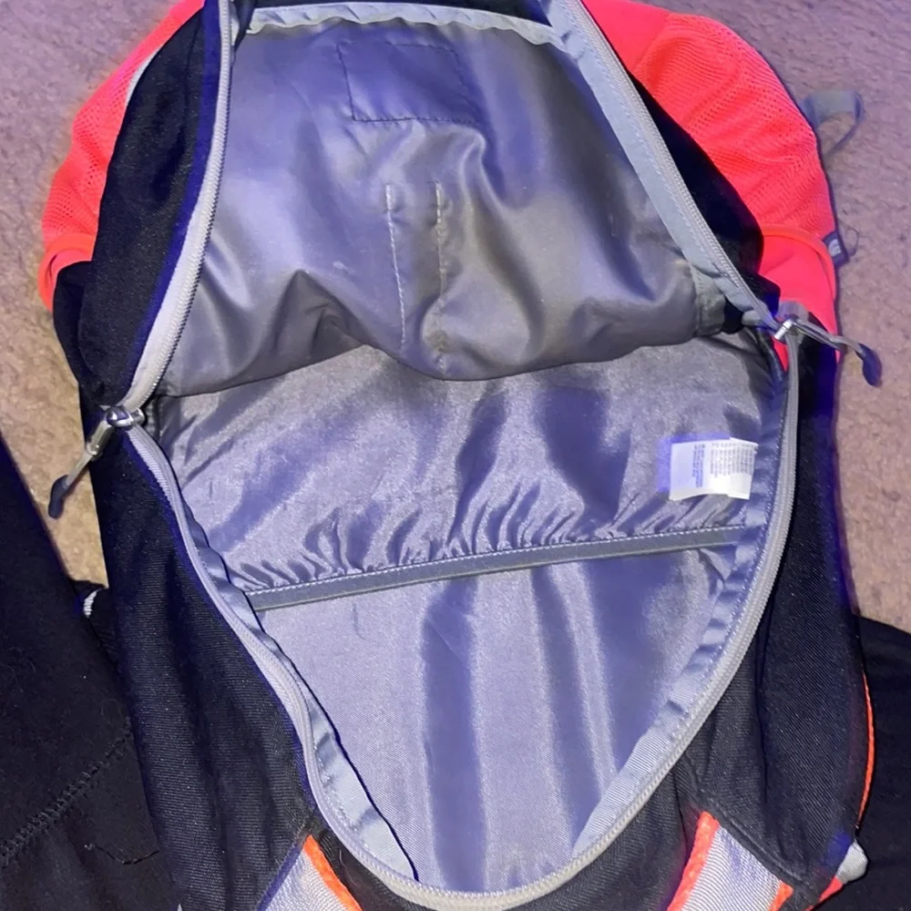 The North Face Kids Backpack Black with Pink Accents
